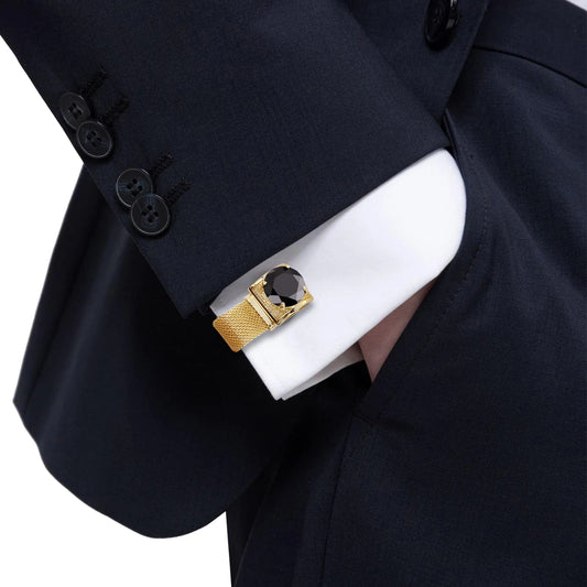 Captivating High Class Luxurious Crystal Cuff Link