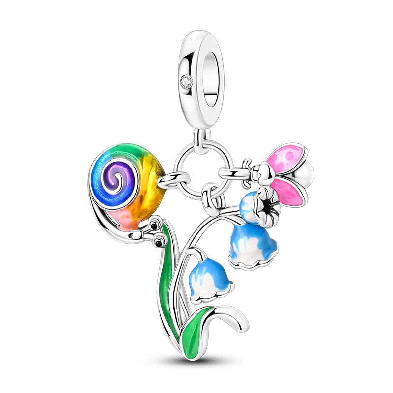 Romantic Bouquet Flower Love Language Theme Charms