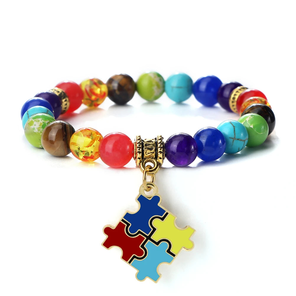 Mental Health Awareness "Autism Puzzle" Healing Bracelets