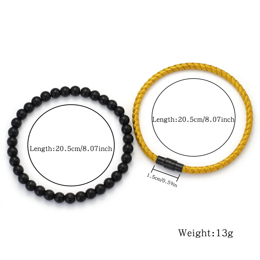 Premium Keel String Healing Bead Bracelet Sets