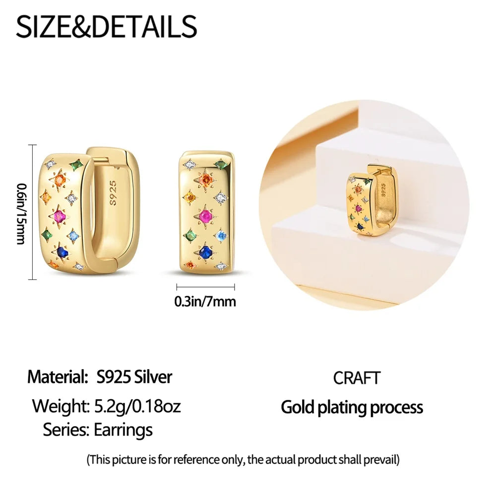 Starry Gorgeous Gold Multi Design Earrings