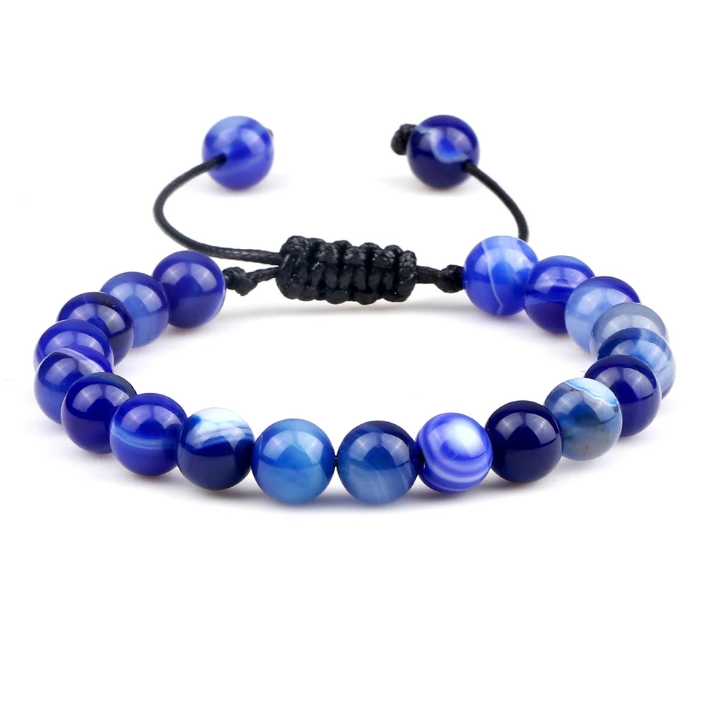 Fire Healing Natural Stone Crystal Charm Bracelets