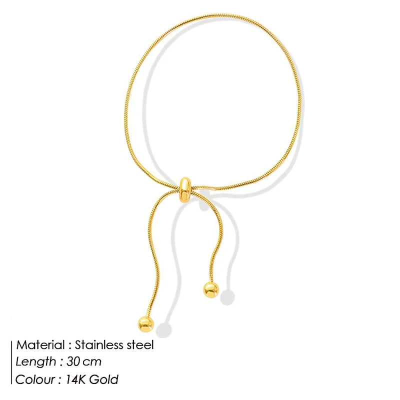Stainless Steel Gold & Silver Array Anklets