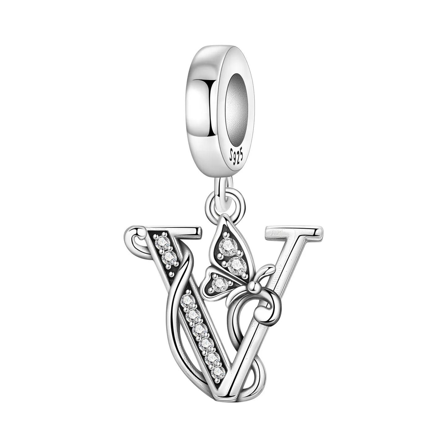 Beautiful Butterfly Alphabet & Numbers Pendant