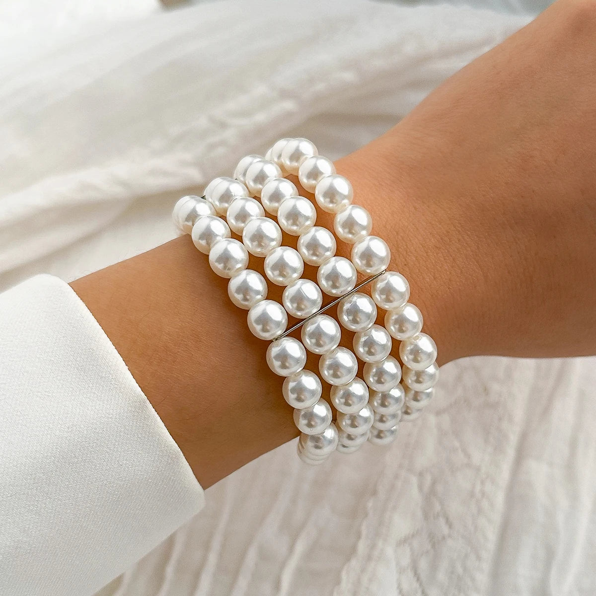 Luxury Layered Pearl Charm Classy Bracelets