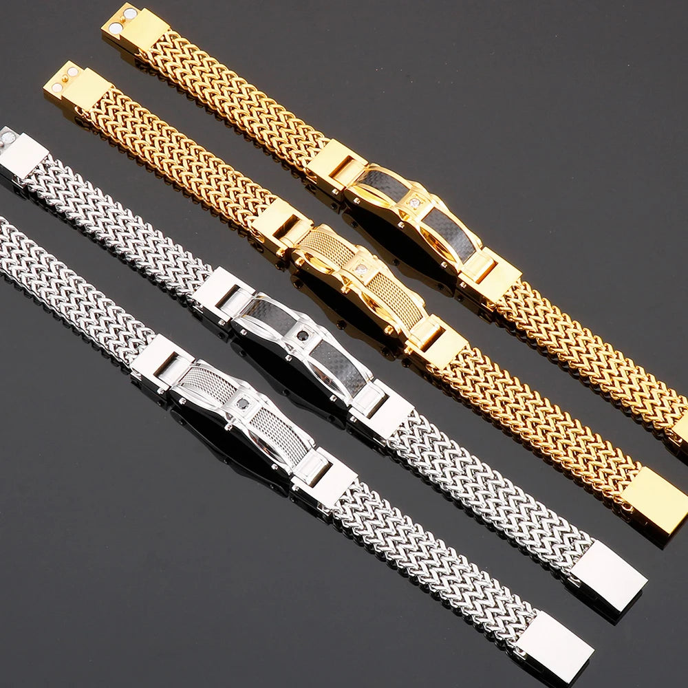 Luxury Square Franco Link Bracelets