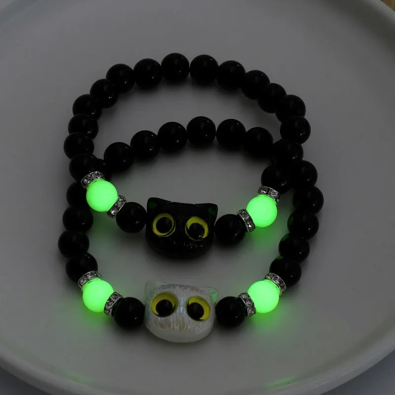 Luminous Big Eye Cat Bracelets