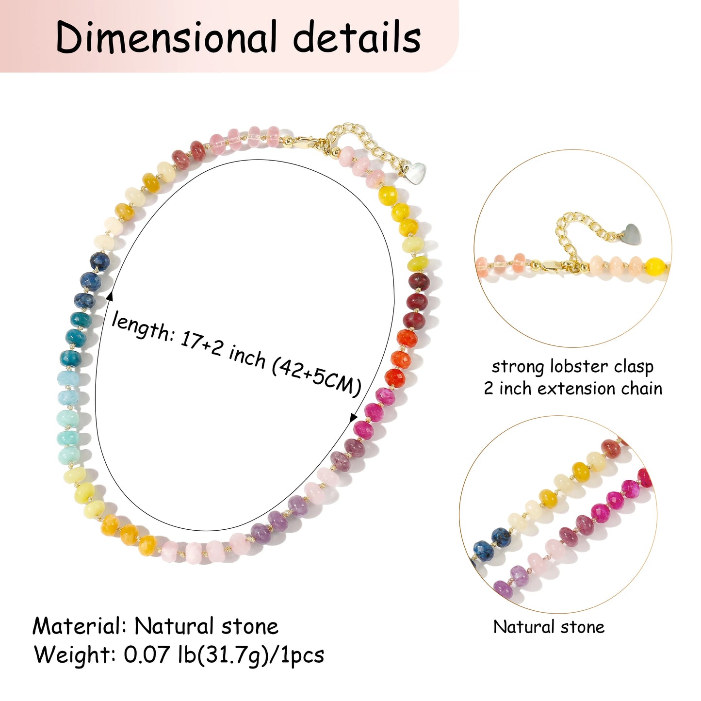 Radiant Colorful Choker Gemstone Necklace
