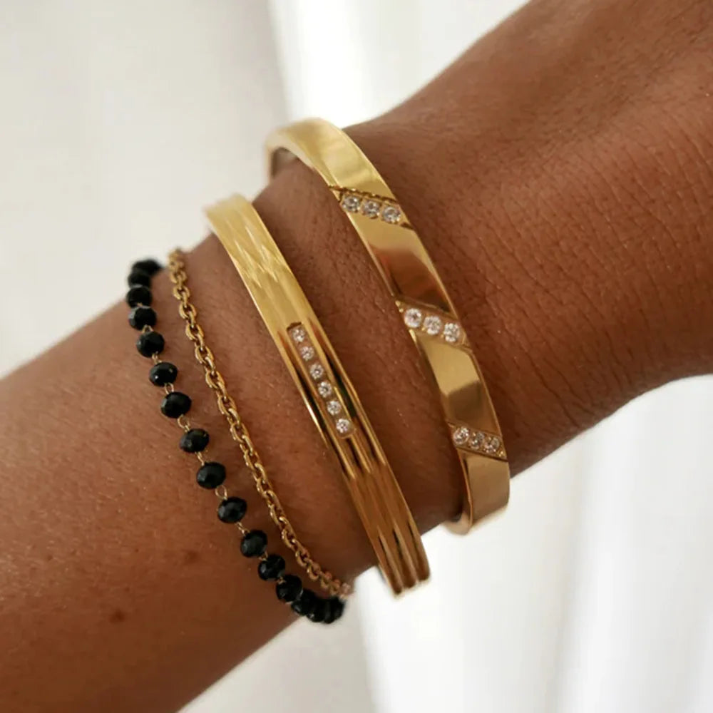 Chic Gold Bangles Bracelets