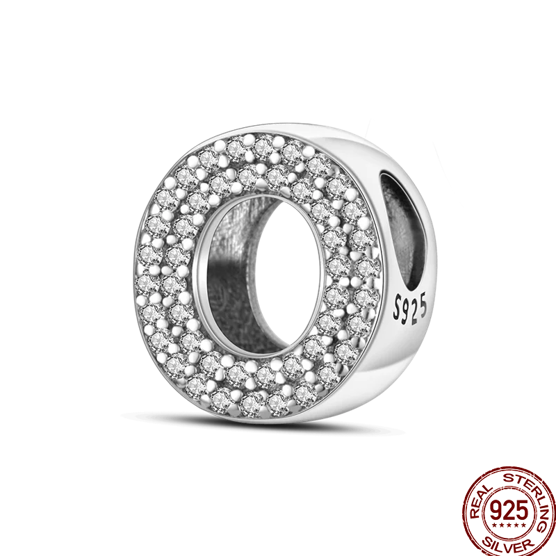 Silver Alphabet Letter Series Charms