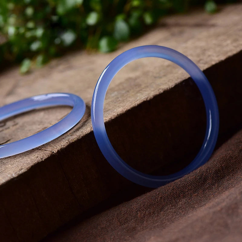Blue Agate Beauty Jade Chalcedony Bracelet
