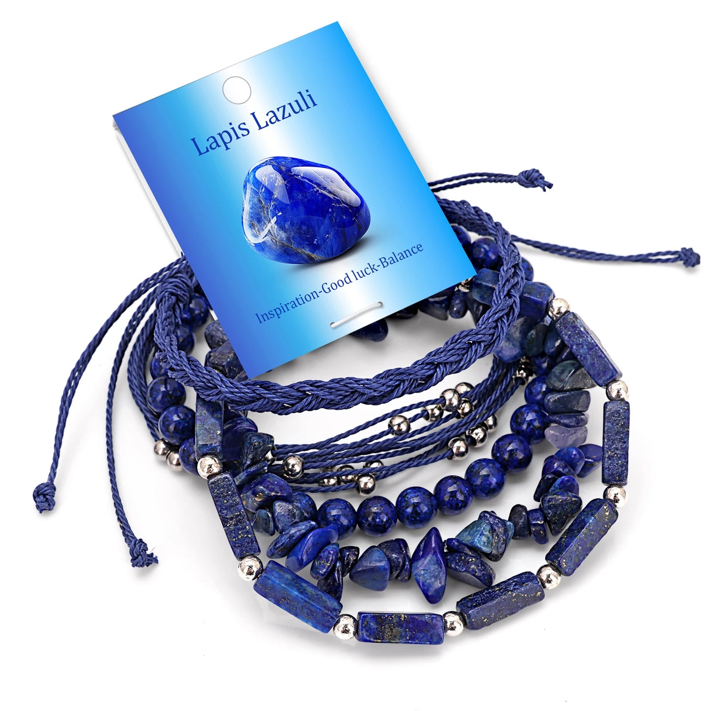 Ocean Bohemian Natural Stone Beaded Stackable Bracelet