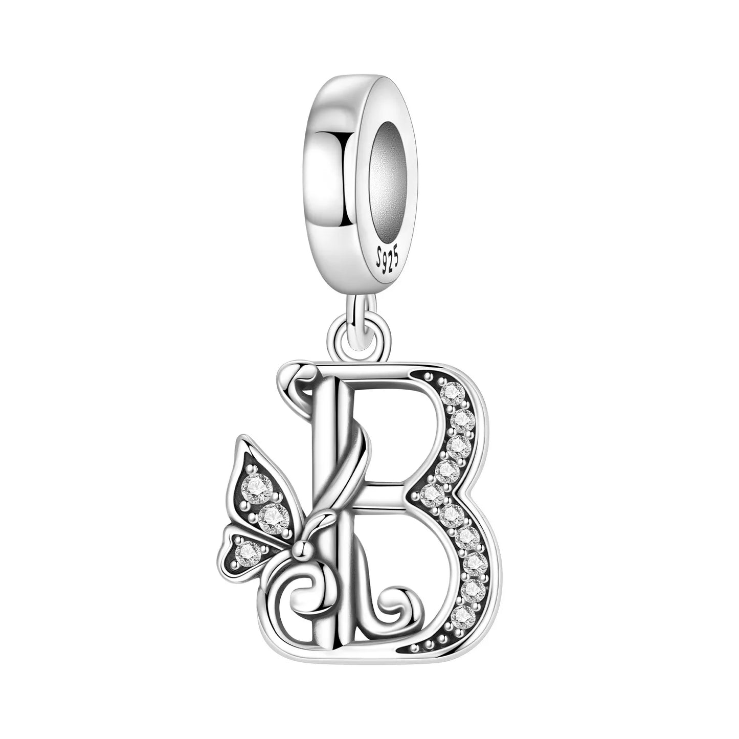 Beautiful Butterfly Alphabet & Numbers Pendant