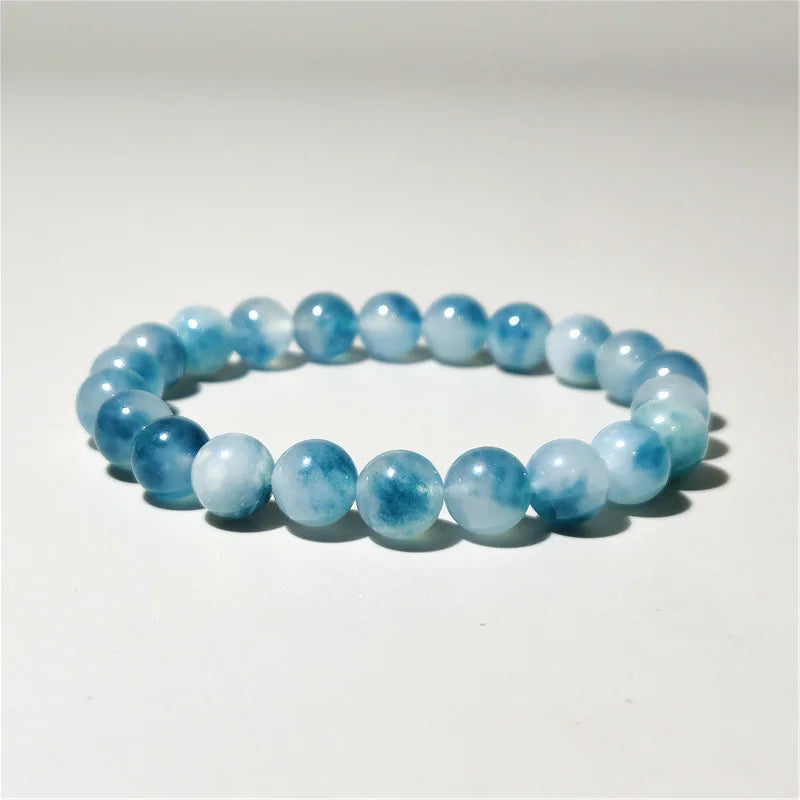 Natural Blue Chalcedony Jasper Jade Bracelets