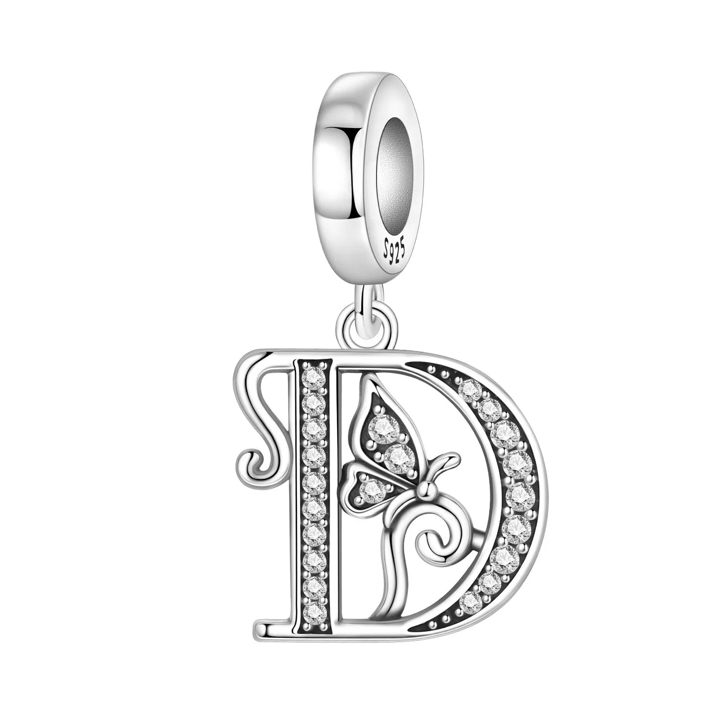 Beautiful Butterfly Alphabet & Numbers Pendant