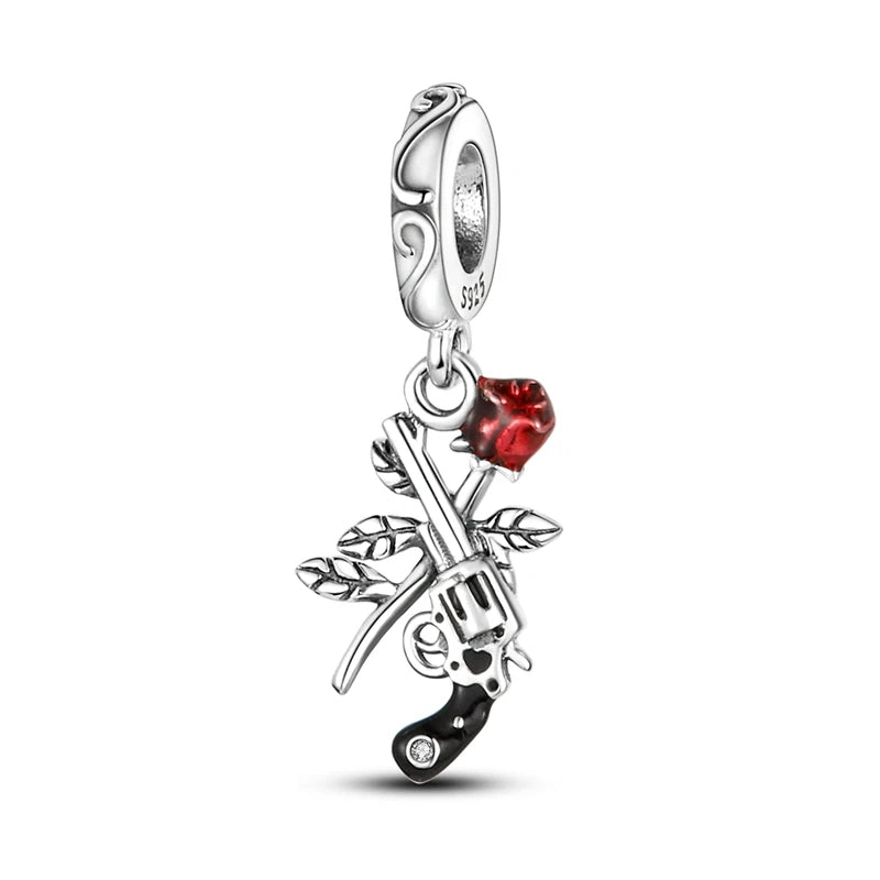 Red Cherry Strawberry Heart Warming Charm Pendants