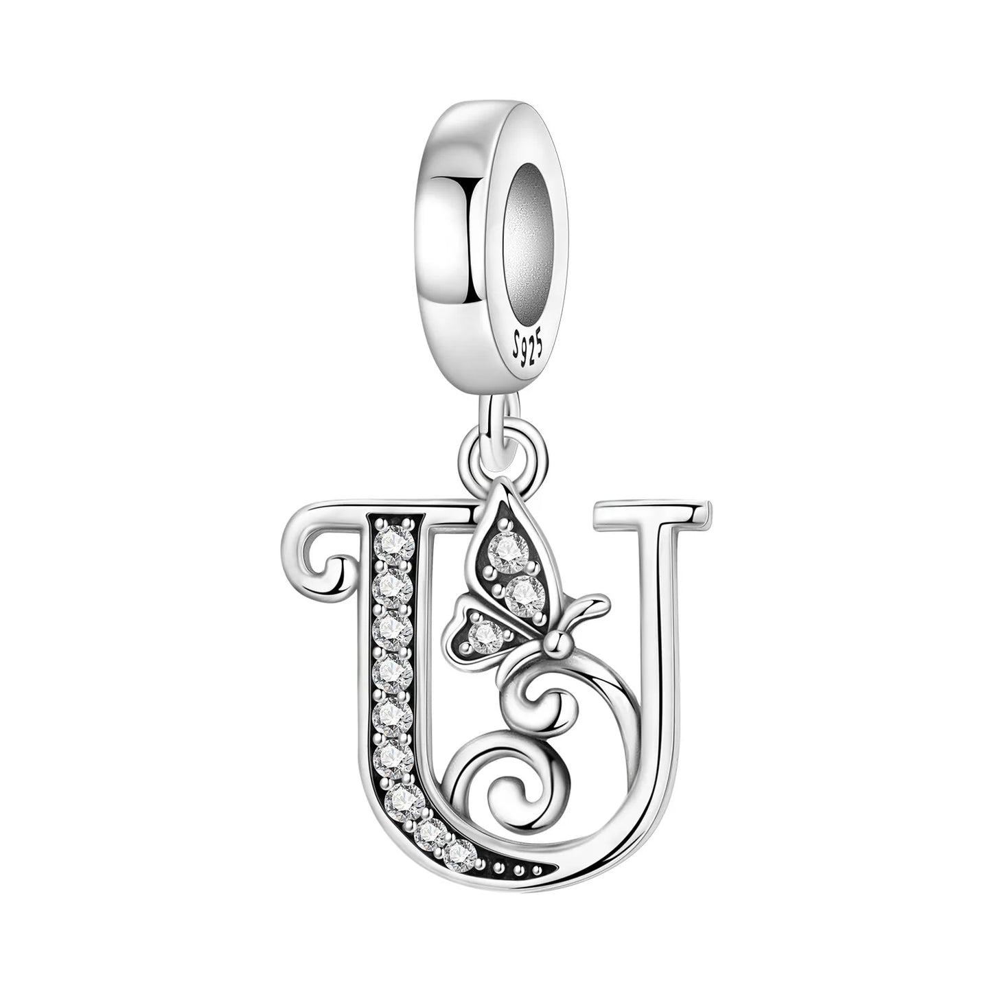 Beautiful Butterfly Alphabet & Numbers Pendant