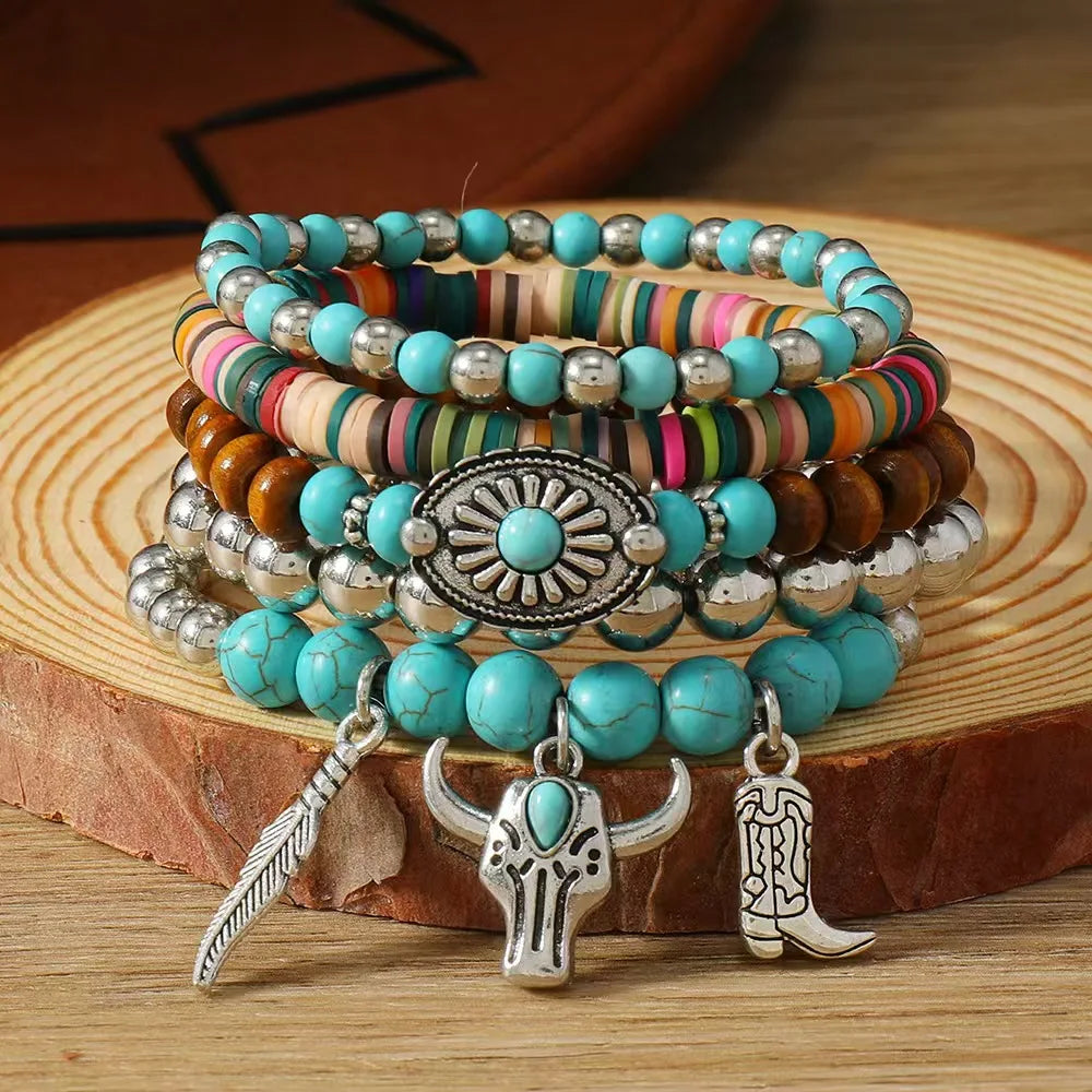 Western Smooth Country Charm Bracelets