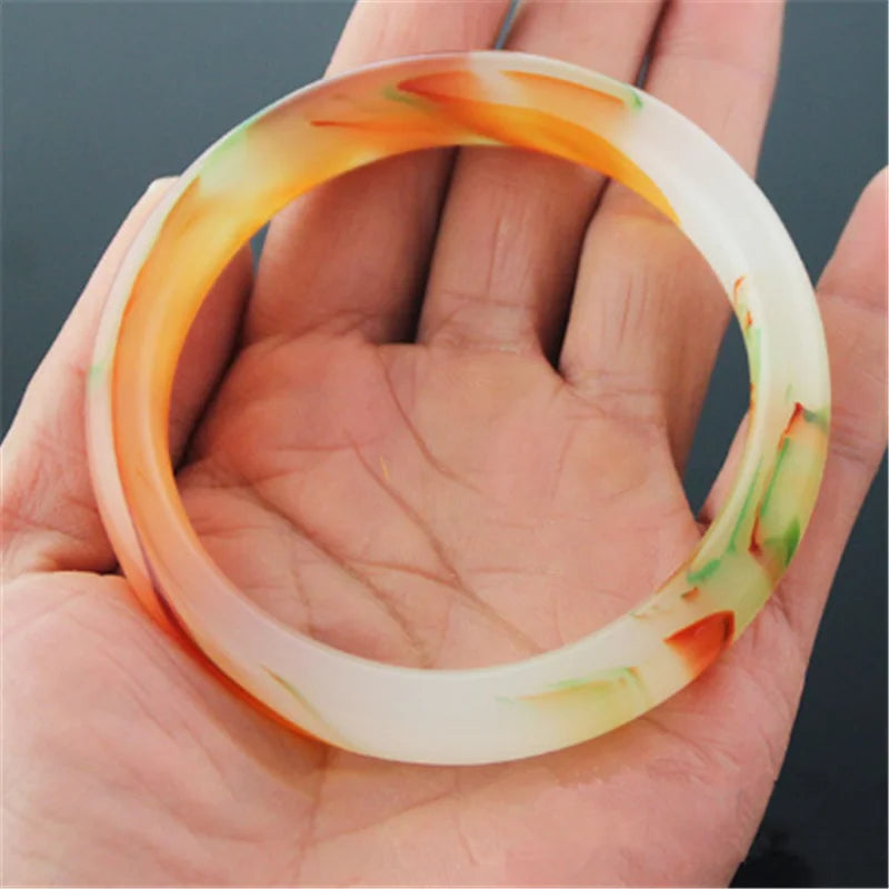 Beautiful Soft Orange & Jade Series Bangles