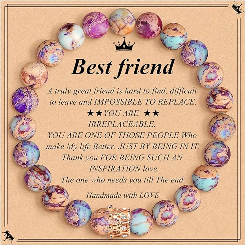 Royal Gold Crown Friendship Healing Stone Gifts