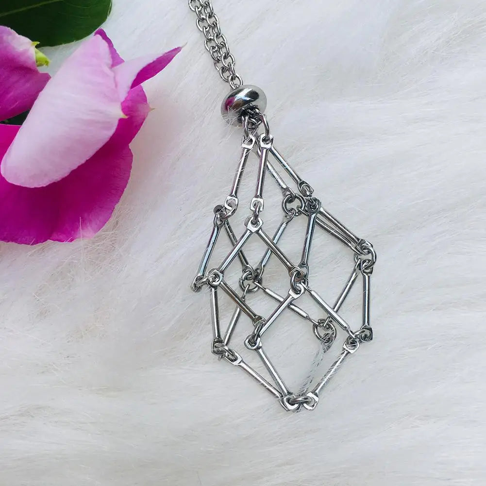 Crystal Cage Necklace Collecting Holder