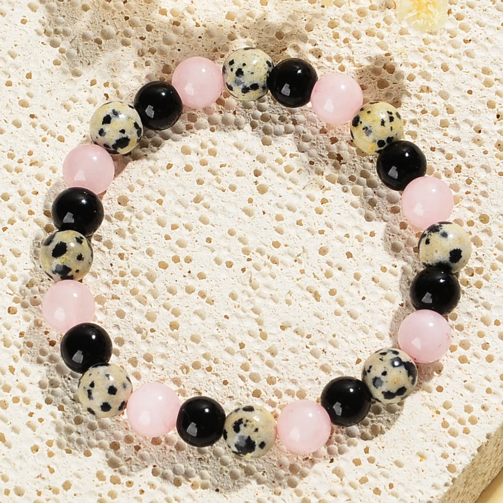 Tranquility Natural Crystal Triple Protection Bracelet