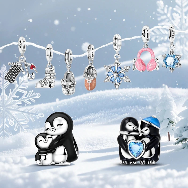 Winter Fresh Snow Time Series Charms