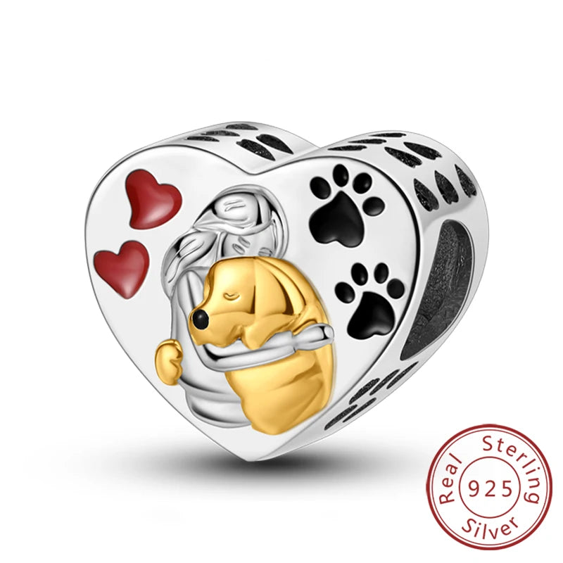 Gorgeous Heart Beat Family Charm Pendants