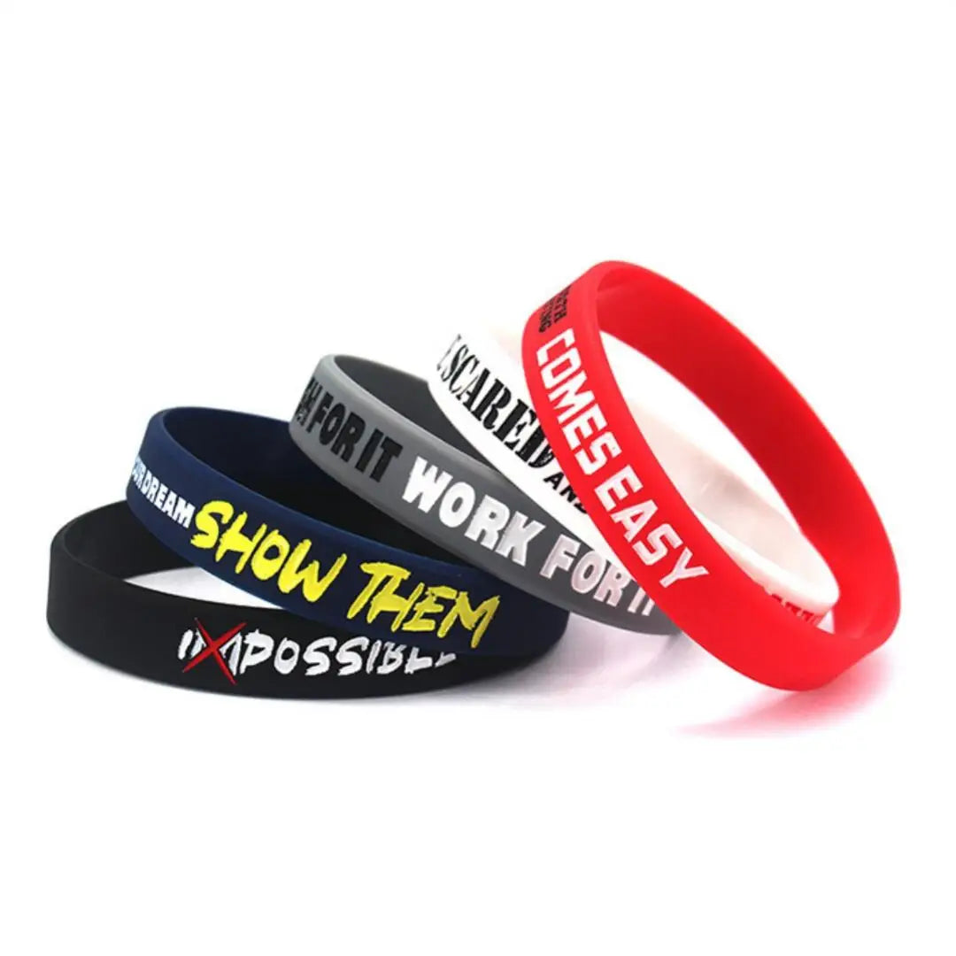 Motivational Wristbands Bracelets with Inspirational Messages