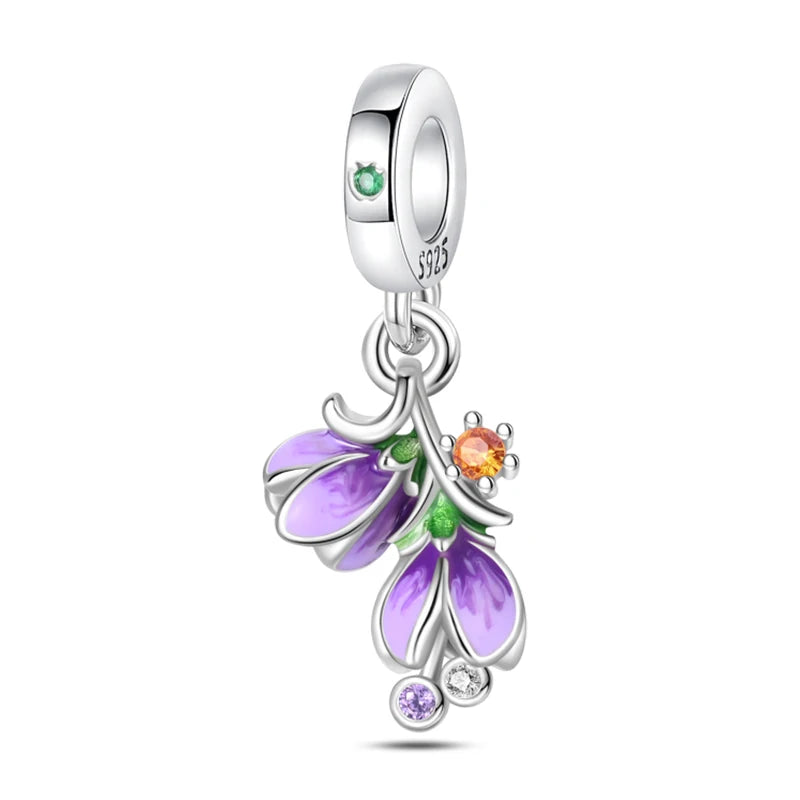 Romantic Bouquet Flower Love Language Theme Charms