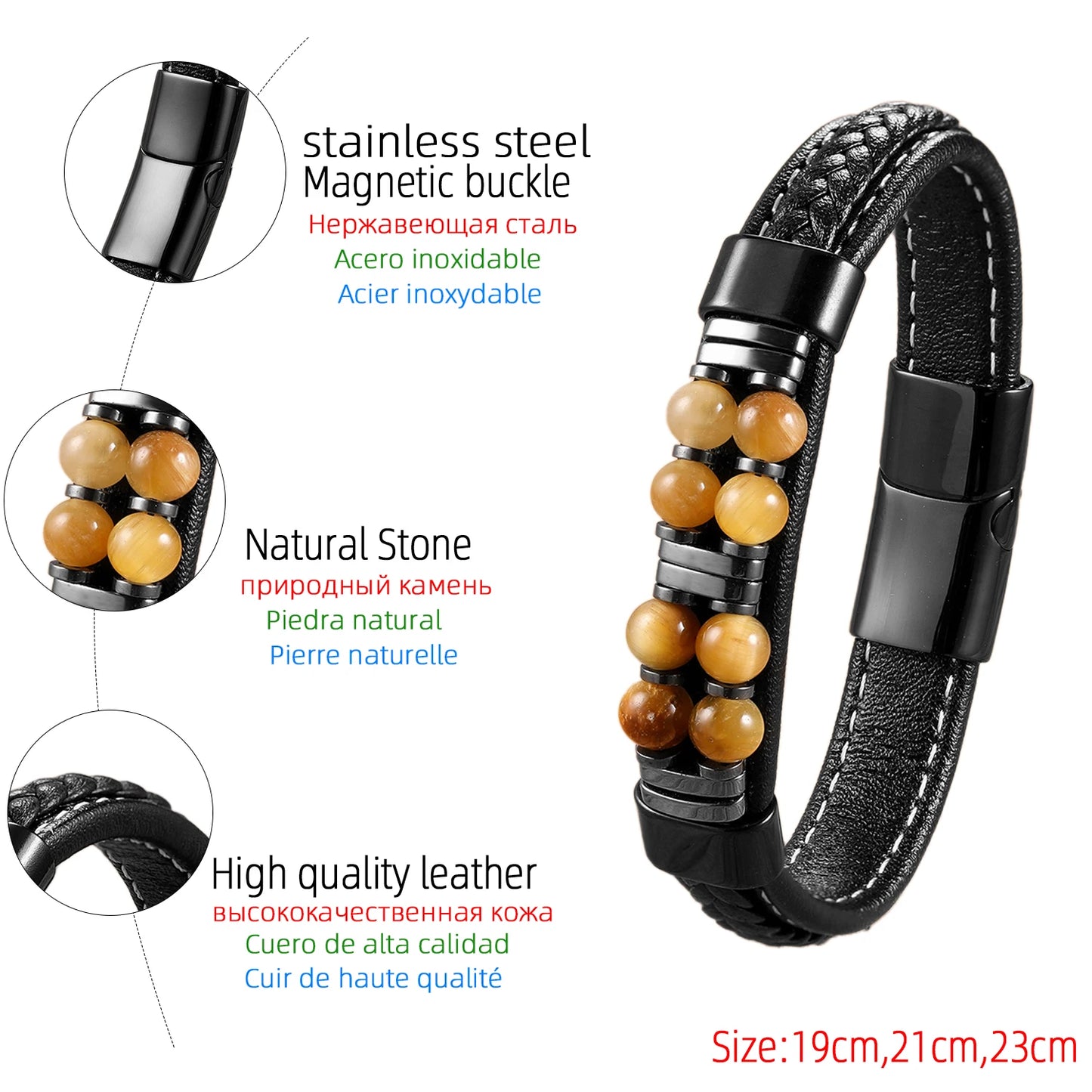 13 Styles Natural Stone Bead Bracelets