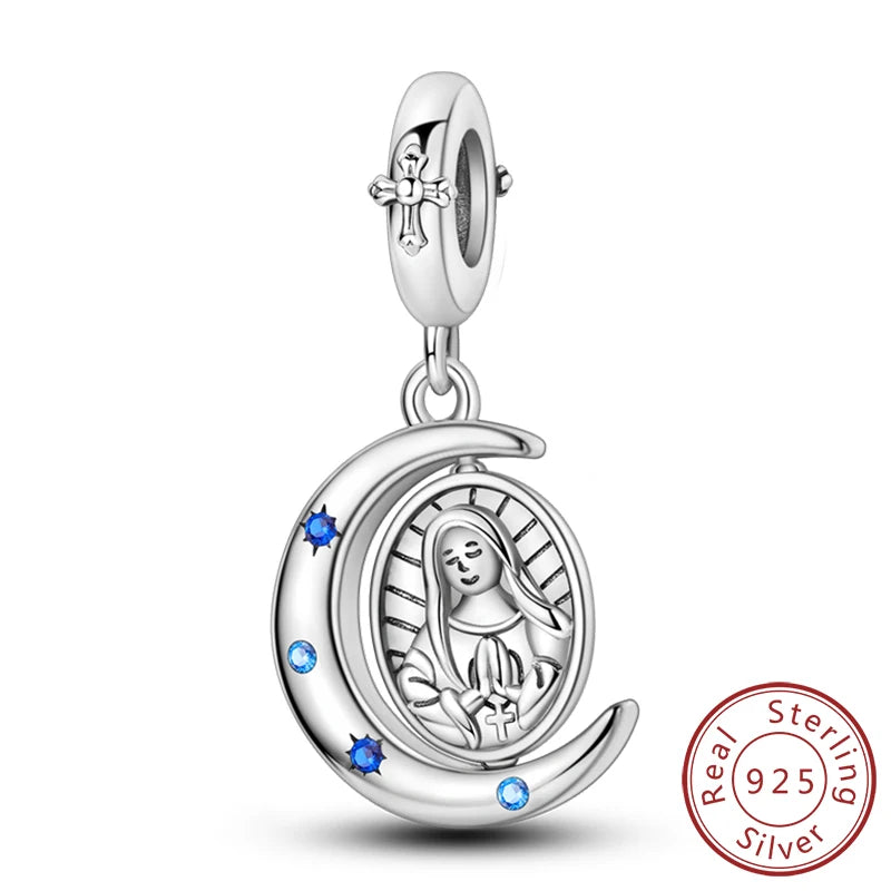 Dreamy Blue & Silver Charm Pendants