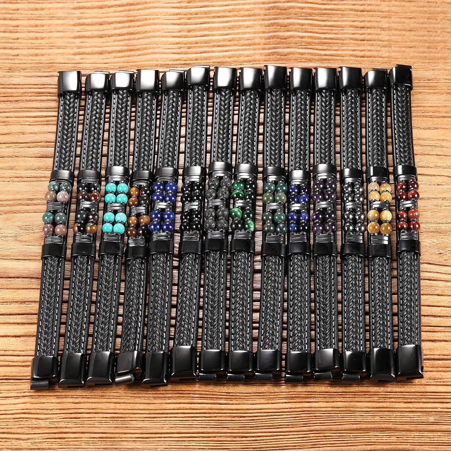 13 Styles Natural Stone Bead Bracelets