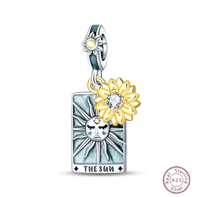 Magic Tarot Sun Moon Stars Charms Pendants