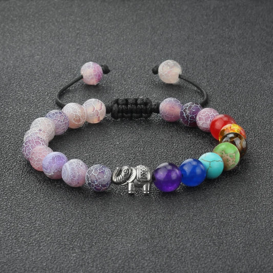 Harmonic Natural Stone 7 Chakra Beaded Bracelets