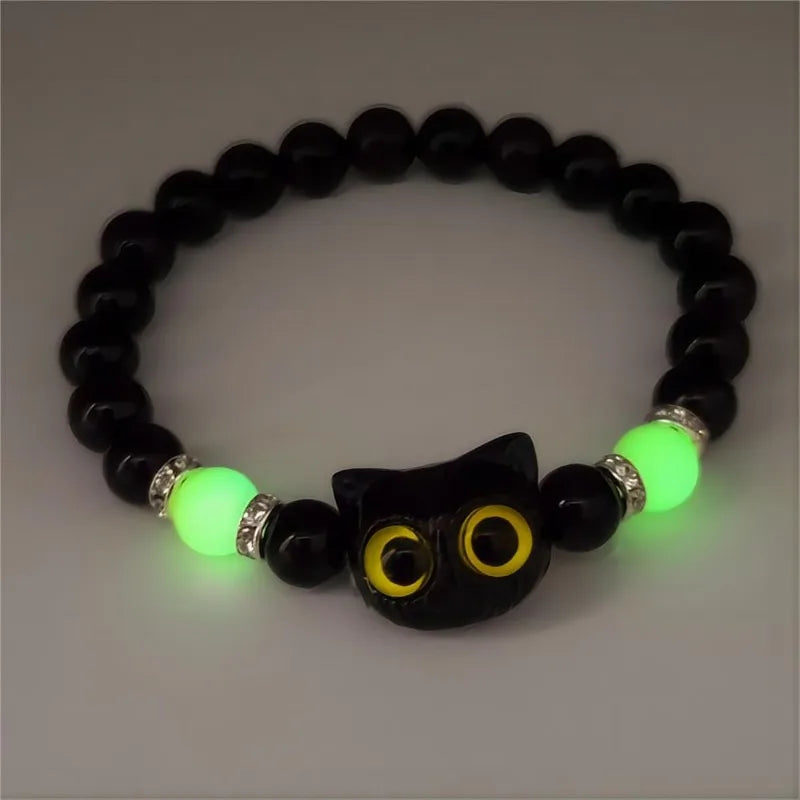 Luminous Big Eye Cat Bracelets