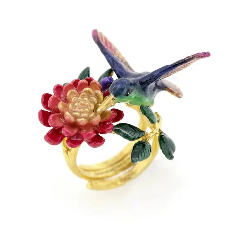 Exquisite Decor Floral Butterfly Pattern Ring