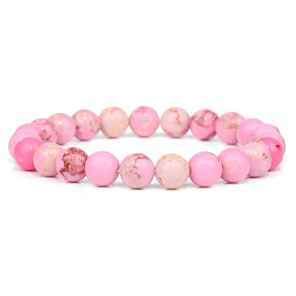 Pink Series 2 Natural Stone Bracelets
