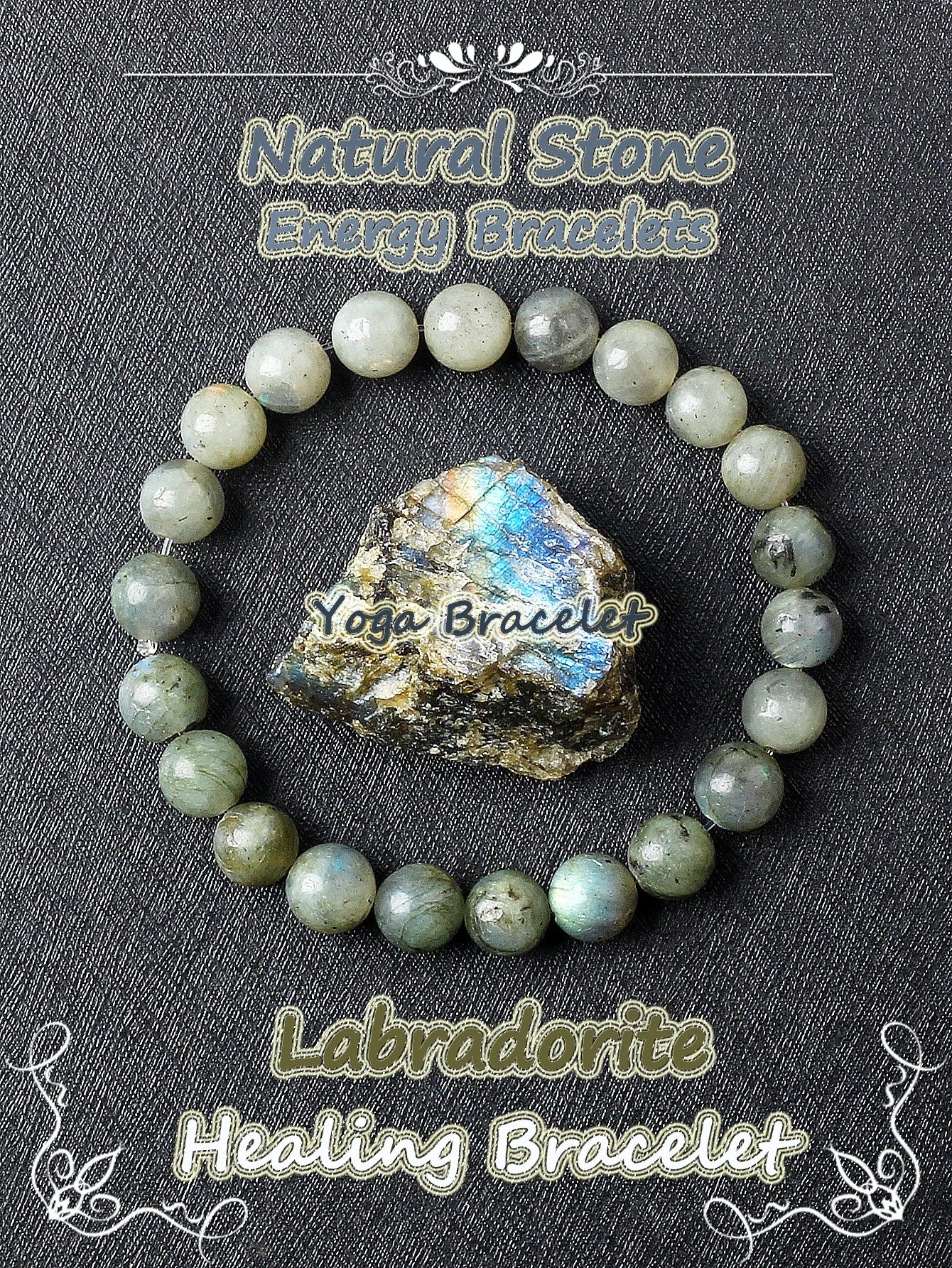 Genuine Crystal Round Healing Bracelets