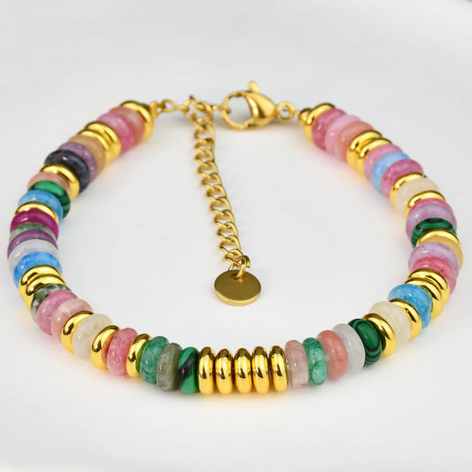 Euphoria Colorful Mix Gemstones Beaded Bracelet