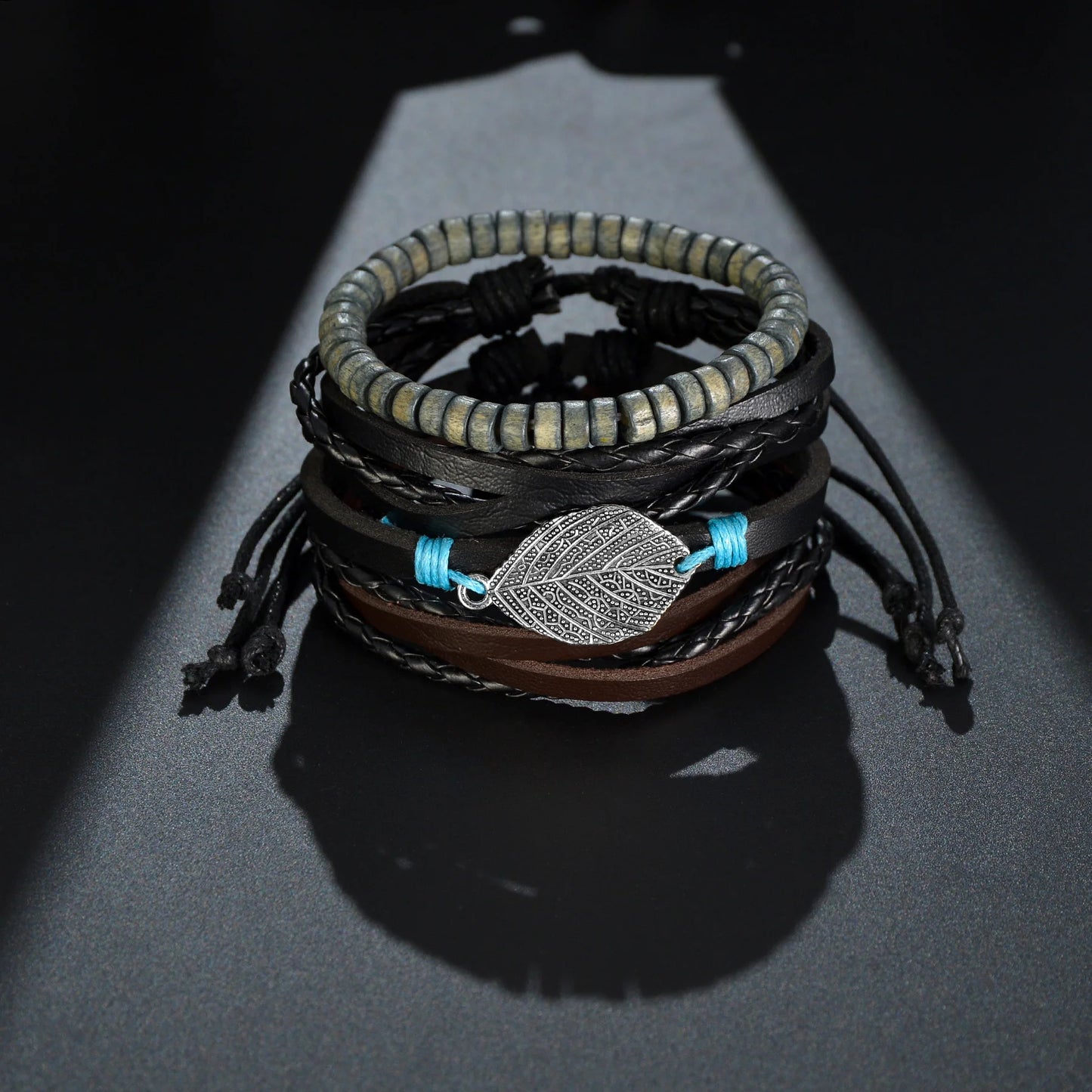 Vintage Musical Braided Leather Bracelet