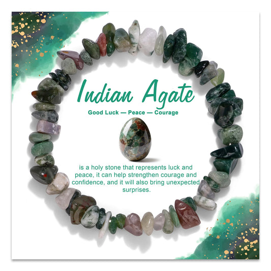 Exquisite Multi Color & Shape Natural Stone Crystal Beads Bracelet