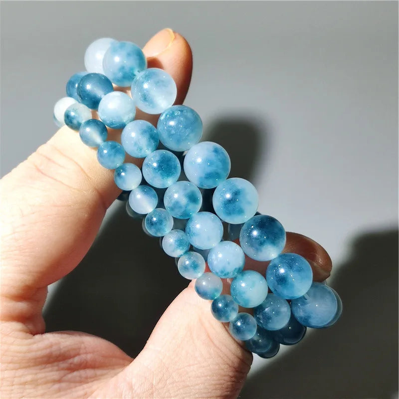 Natural Blue Chalcedony Jasper Jade Bracelets