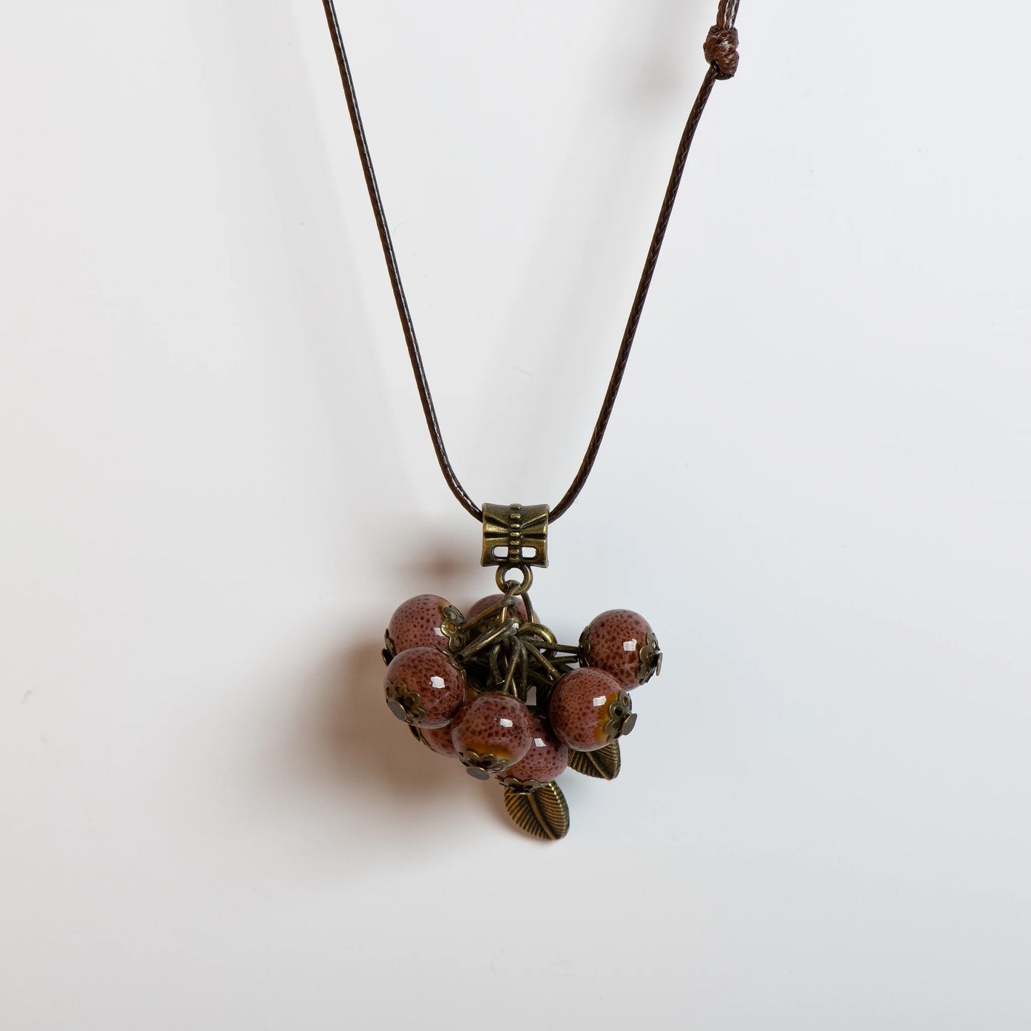 Assorted Fruit Floral Ceramic Beads Necklace