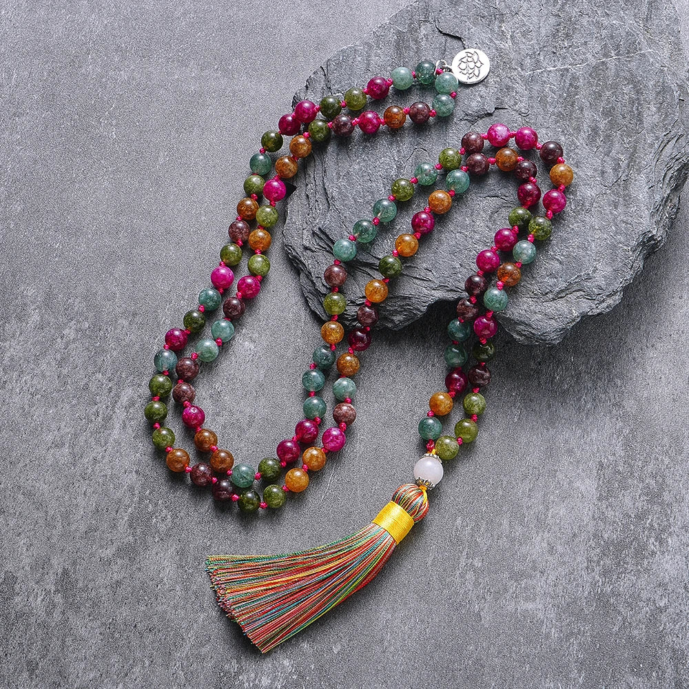 Colorful Tourmaline Beads Necklace