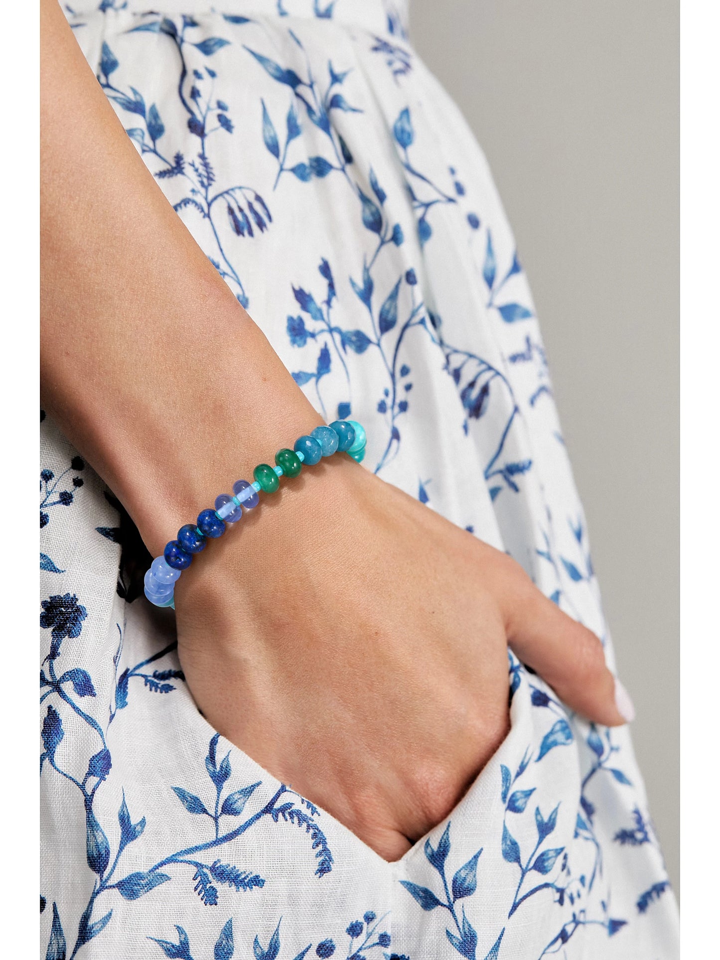 Colorful Gemstone Rainbow Bracelet