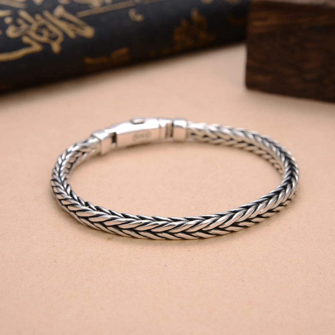 Silver Domineering Keel Bracelets