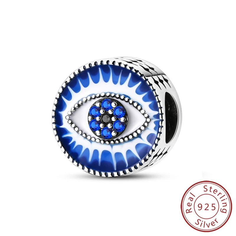 Dreamy Blue & Silver Charm Pendants