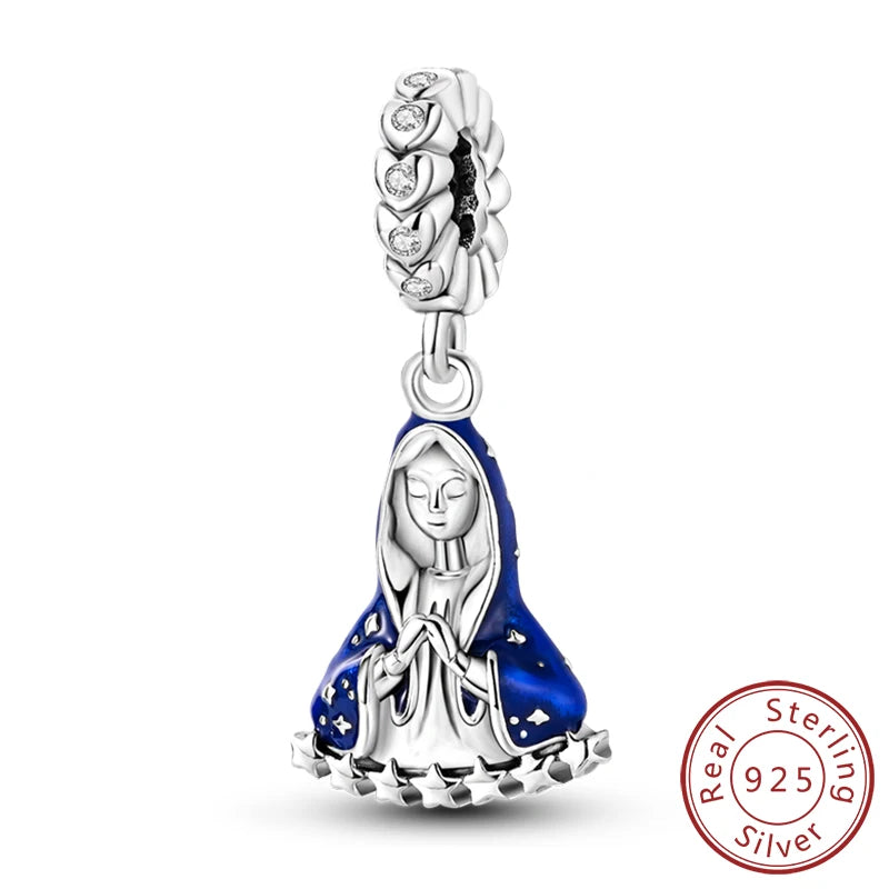 Dreamy Blue & Silver Charm Pendants