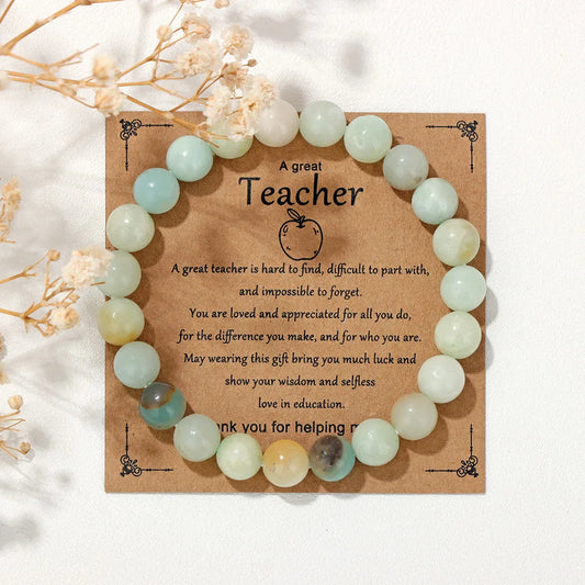 Teachers Appreciation Prosperity Bracelet With Card